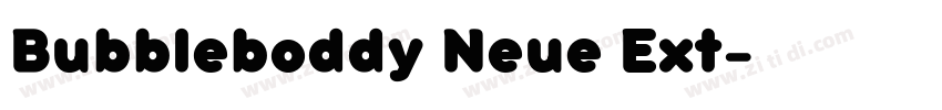 Bubbleboddy Neue Ext字体转换